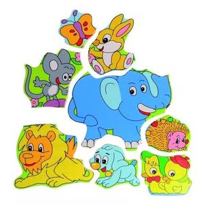 ภาพตัดต่อฝูงสัตว์9 ชนิด,ของเล่น,ภาพตัดต่อ,ของเล่นไม้,สัตว์,ของเล่นเสริมทักษะการเรียนรู้, ของเล่นเสริมพัฒนาการเด็กอนุบาล, สื่อการสอนปฐมวัย, พร้อมส่ง