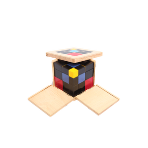ชุดกล่อง ลูกบาศก์ไตรนอเมียล (กล่องสามมิติ), ของเล่นไม้, ของเล่นเสริมพัฒนาการ, ของเล่นเด็กอนุบาล, สื่อการสอนเด็กอนุบาล,มอนเตสซอรี่ ,montessori, สื่อการสอนประถม