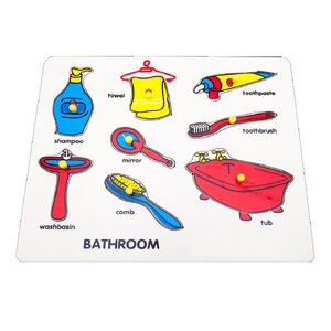 ภาพตัดต่อ ห้องน้ำ กระดานหมุดห้องน้ำ , ของเล่นไม้, ของเล่นเสริมพัฒนาการ, ของเล่นเด็กอนุบาล, สื่อการสอนเด็กอนุบาล