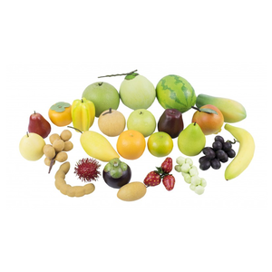 ผลไม้จำลอง 25 ชนิด , ของเล่นเสริมพัฒนาการ, ของเล่นเด็กอนุบาล, สื่อการสอนเด็กอนุบาล วัสดุและสี ปลอดภัยต่อเด็ก มีมาตรฐาน มอก. ตามที่ สพฐ. กำหนด