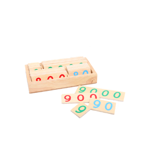 แผ่นไม่นับจำนวน (ชุดหลักเลข) ชุดเล็ก, ของเล่นไม้, ของเล่นเสริมพัฒนาการ, ของเล่นเด็ก, สื่อการสอนมอนเตสซอรี่ ,montessori, สื่อการสอนประถม