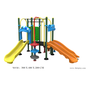 ชุดหอสไลด์ปีนป่ายอนุบาล-13 เครื่องเล่นสนาม กลางแจ้ง เครื่องเล่นสนามผลิตในไทย สั่งผลิต 10-20 วัน