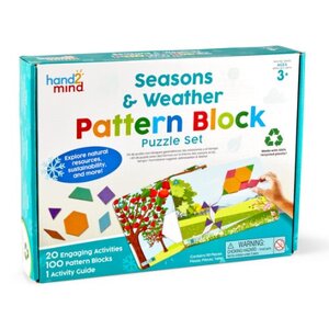 ชุดเกมบล็อกรูปปริศนาฤดูกาลและสภาพอากาศ ของเล่นเสริมพัฒนาการ ,ของเล่นเสริมทักษะ,ของเล่นเด็ก, สื่อการสอนอนุบาล