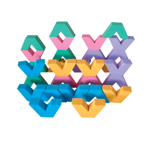 บล็อกสร้างสรรค์ตัววี30 ชิ้น , ของเล่นไม้,ของเล่น, ของเล่นเด็ก, จิ๊กซอว์, ตัวต่อ, ของเล่นเสริมพัฒนาการ, ของเล่นเด็กอนุบาล, สื่อการสอนเด็กอนุบาล