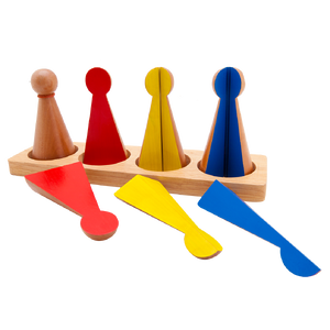 หุ่นไม้เศษส่วน (ชุดเศษส่วนกระสวย 10 ชิ้น), ของเล่นไม้, ของเล่นเสริมพัฒนาการ, ของเล่นเด็กอนุบาล, สื่อการสอนเด็กอนุบาล,มอนเตสซอรี่ ,montessori, สื่อการสอนประถม