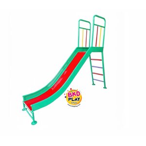 สไลเดอร์เหล็ก กระดานลื่นเดี่ยว งานกลางแจ้ง ความสูงจากพื้นถึงที่นั่ง 120 มาตรฐานมอก. สั่งผลิตตามสีได้