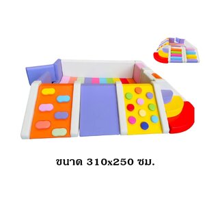 ชุดบ่อบอลสี่พร้อมปีนป่ายรวม , บ่อบอลนุ่ม เบาะนุ่ม ของเล่นเสริมพัฒนาการ สินค้าราคาโรงงาน Soft play, indoorplayground เครื่องเล่นสนามในร่ม Kid Zone