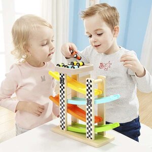 หอคอยรถแข่ง ,ของเล่นเสริมพัฒนาการ, ของเล่นเด็กอนุบาล, สื่อการสอนเด็กอนุบาล พร้อมส่ง