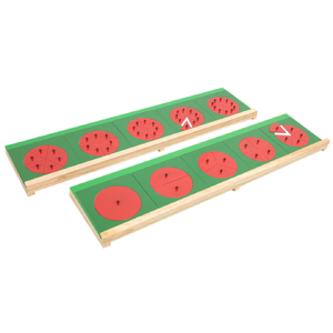 กรอบโลหะเศษส่วน (กลม) ,ของเล่นไม้, ของเล่นเสริมพัฒนาการ, ของเล่นเด็ก, สื่อการสอน,มอนเตสซอรี่ ,montessori, สื่อการสอนประถม