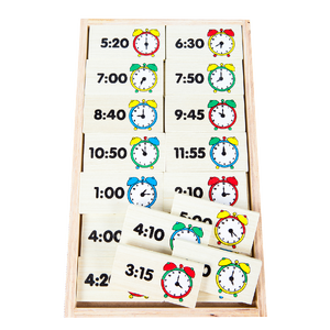 โดมิโนเวลา ,ของเล่นไม้, ของเล่นเสริมพัฒนาการ, ของเล่นเด็ก, สื่อการสอน