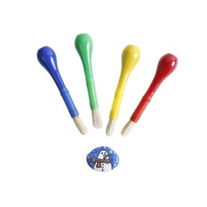 ชุดแปรงทาสีหลากสีสัน เซต 4 ชิ้น ของเล่นเสริมพัฒนาการ ,ของเล่นเสริมทักษะ,ของเล่นเด็ก, สื่อการสอนอนุบาล พร้อมส่ง