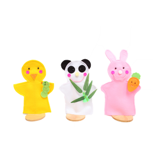 หุ่นมือ สัตว์-อาหาร (กระต่าย, นก, แพนด้า) ราคาไม่รวมที่ตั้งหุ่น ของเล่นเสริมพัฒนาการ ,ของเล่นเสริมทักษะ,ของเล่นเด็ก, สื่อการสอนอนุบาล