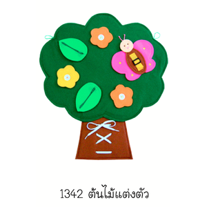 ต้นไม้แต่งตัว ของเล่นเสริมพัฒนาการ ,ของเล่นเสริมทักษะ,ของเล่นเด็ก, สื่อการสอนอนุบาล