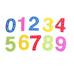 ชุดร้อยเชือก 1-10 ของเล่นเสริมพัฒนาการ ,ของเล่นเสริมทักษะ,ของเล่นเด็ก, สื่อการสอน