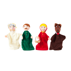 หุ่นกระบอกมือ หนูน้อยหมวกแดง ของเล่นเสริมทักษะ,ของเล่นเด็ก, สื่อการสอนอนุบาล