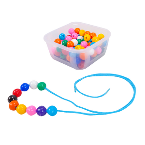 ลูกปัดอนุบาล100 เม็ด, ของเล่นเสริมพัฒนาการ, ของเล่น สื่อการสอนเด็กอนุบาล พร้อมส่ง