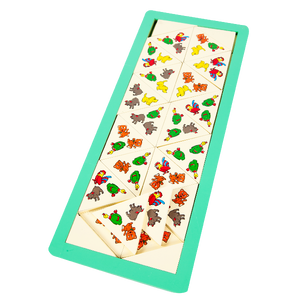 ตรีโดมิโน ชุดสัตว์เลี้ยง 36ชิ้น ,ของเล่นไม้, ของเล่นเสริมพัฒนาการ, ของเล่นเด็ก, สื่อการสอน