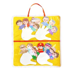 หุ่นนิ้วมือ ชุดครอบครัวและอาชีพ ชุดละ16ตัว ของเล่นเสริมพัฒนาการ ,ของเล่นเสริมทักษะ,ของเล่นเด็ก, สื่อการสอนอนุบาล