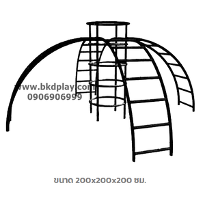 บาร์ปีนป่ายโดม 4 ด้าน, เครื่องเล่นสนาม กลางแจ้ง เหล็ก, บาร์โหน ตั้งพื้น OutdoorPlayground, ราคาโรงงานสินค้าสั่งทำ 10-20 วัน
