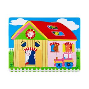 จิ๊กซอว์ตัวต่อชุดฟาร์มสัตว์,ของเล่น,ฟาร์มสัตว์,ของเล่นไม้,จิ๊กซอว์,ของเล่นเสริมทักษะการเรียนรู้, ของเล่นเสริมพัฒนาการเด็กอนุบาล, สื่อการสอนปฐมวัย, พร้อมส่ง