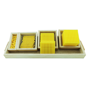 ลูกปัดหลักเลข พร้อมถาด, ของเล่นเสริมพัฒนาการ, ของเล่นเด็กอนุบาล, สื่อการสอนเด็กอนุบาล,มอนเตสซอรี่ ,montessori, สื่อการสอนประถม