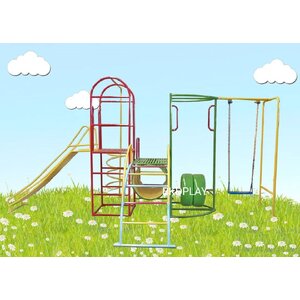 เครื่องเล่นสนามกลางแจ้ง ชุดรวมสไลเดอร์ชิงช้าบาร์โหนยางรถ , ประกอบด้วยสไลเดอร์ชิงช้าปีนป่ายบาร์โหน,ครุภัณฑ์สนามเด็กเล่น, สพฐ,โครงการโรงเรียนประชารัฐ