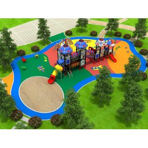 เครื่องเล่นสนามสุดอลังการ Kids zone Z,เครื่องเล่นเด็ก สนามกลางแจ้ง สวนสนุก, ของเล่นสนาม สวนสาธารณะ,ครุภัณฑ์สนามเด็กเล่น, สพฐ,โครงการโรงเรียนประชารัฐ เทศบาล ศูนย์พัฒนาเด็กเล็ก