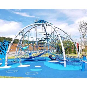 ชุดแมงมุม ปีนป่ายเชือกโครงเหล็ก อุโมงค์เด็ก, ของเล่นสนาม,เครื่องเล่นสนามกลางแจ้ง พร้อมส่ง