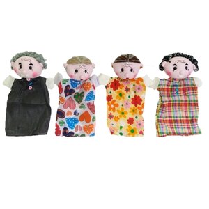 01328 หุ่นกระบอกมือ ปู่ ย่า ตา ยาย ชุดใหญ่ ของเล่นเสริมทักษะ,ของเล่นเด็ก, สื่อการสอนอนุบาล