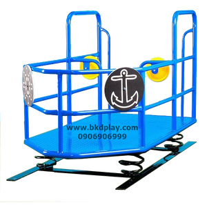 สปริงโยกเรือ เครื่องเล่นสนามเหล็ก เครื่องเล่นสนามกลางแจ้ง ของเล่น สั่งทำ 15-20 วัน