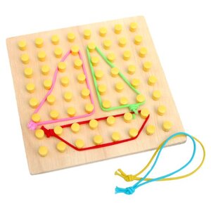 กระดานตะปู (พลาสติก) , ของเล่นเสริมพัฒนาการ, ของเล่นเด็กอนุบาล, สื่อการสอนเด็กอนุบาล วัสดุและสี ปลอดภัยต่อเด็ก มีมาตรฐาน มอก. ตามที่ สพฐ. กำหนด