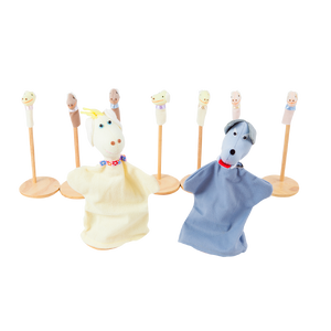 หุ่นมือ ชุดหมาป่ากับลูกแพะทั้งเจ็ด ราคาไม่รวมที่ตั้งหุ่น เล่านิทาน ของเล่นเสริมพัฒนาการ ,ของเล่นเสริมทักษะ,ของเล่นเด็ก, สื่อการสอนอนุบาล