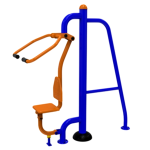 เครื่องออกกำลังกาย กลางแจ้ง ชุดอุปกรณ์บริหารแขน-หัวไหล่-หน้าอก (แบบดึงยกตัว) ลานกีฬา อเนกประสงค์ สนามกีฬา สั่งผลิตตามสีที่ต้องการได้ ขนาด 80 x 120 x 190 ซม.