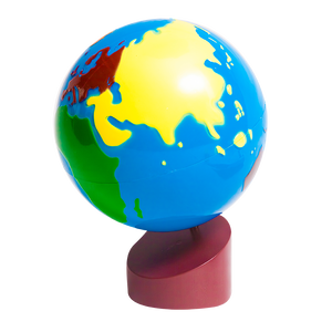 ลูกโลกแสดงทวีป, ของเล่นเสริมพัฒนาการ, ของเล่นเด็กอนุบาล, สื่อการสอนเด็กอนุบาล,มอนเตสซอรี่ ,montessori, สื่อการสอนประถม