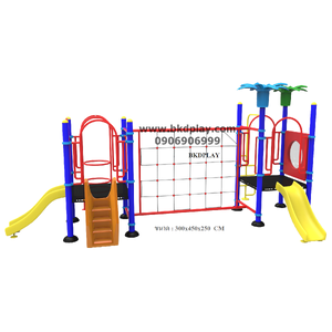 ชุดหอไต่เชือกถักสไลด์70 เครื่องเล่นสนาม กลางแจ้ง เหล็ก ,บาร์โหน ตั้งพื้น ,ปีนป่ายเชือก, สไลเดอร์,ของเล่นสั่งผลิต 10-20 วัน