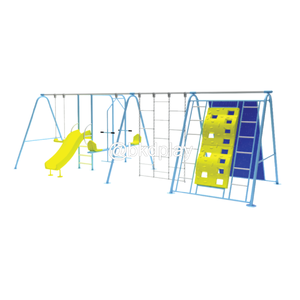 ปีนป่ายรวม+บาร์โหนชิงช้าและสไลเดอร์ เครื่องเล่นสนามเหล็ก ,ชิงช้า,สไลเดอร์, เครื่องเล่นสนามกลางแจ้ง ของเล่นเด็ก,เครื่องเล่นโรงเรียน,งานสั่งผลิต 10-20 วัน