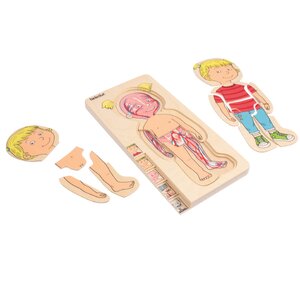 ชุดเกมปริศนา-ร่างกายเด็กหญิง , ของเล่นไม้, ของเล่นเสริมพัฒนาการ, ของเล่นเด็ก, สื่อการสอนเด็ก