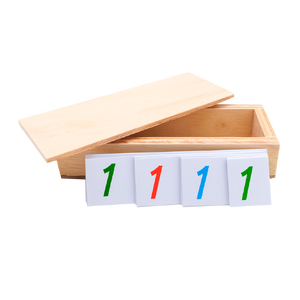 บัตรอ่านตัวเลข (เล็ก), ของเล่นไม้, ของเล่นเสริมพัฒนาการ, ของเล่นเด็กอนุบาล, สื่อการสอนเด็กอนุบาล,มอนเตสซอรี่ ,montessori, สื่อการสอนประถม