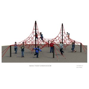 ปีนป่ายใยแมงมุม 2 โดม , อุโมงค์เด็กเล่น, ปีนป่ายเชือก, ปีนป่ายโดม, ของเล่นสนาม, สินค้าพร้อมส่ง คิดค่าส่งตามจริง สินค้าราคาโรงงาน