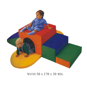 สไลเดอร์อุโมงค์คลานลอดนุ่มนิ่ม, เบาะนุ่มนิ่ม ปีนป่าย สไลเดอร์นุ่ม,ของเล่นเสริมพัฒนาการ เครื่องเล่นสนามในร่ม kid zone