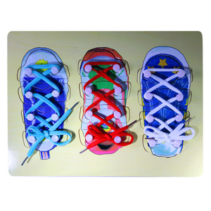 กระดานผูกเชือกรองเท้า ,ของเล่นเสริมพัฒนาการ, ของเล่นเด็กอนุบาล, สื่อการสอนเด็กอนุบาล วัสดุและสี ปลอดภัยต่อเด็ก มีมาตรฐาน มอก. ตามที่ สพฐ. กำหนด