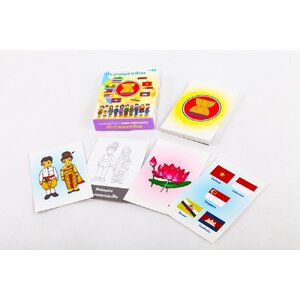 บัตรภาพ ชุดเครื่องแต่งกายอาเซียน ของเล่นเสริมพัฒนาการ ,ของเล่นเสริมทักษะ,ของเล่นเด็ก, สื่อการสอน