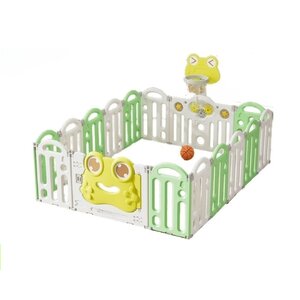 คอกกั้นเด็ก, รั้วกั้นเด็ก, กบน้อยสีเขียว ,แป้นบาส, รั้วกั้นเด็กพับได้ พลาสติก,บ่อบอล สินค้าพร้อมส่ง