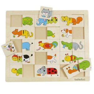 จับคู่ภาพสัตว์ จิ๊กซอ, ของเล่นไม้, ของเล่นเสริมพัฒนาการ, ของเล่นเด็กอนุบาล, สื่อการสอนเด็กอนุบาล