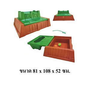 กระบะทราย 2 in 1 เก้าอี้ มีฝาเปิดเก็บของได้ , กระบะทรายเด็ก,บ่อทรายเด็กเล่น ของเล่นเด็ก พร้อมส่งราคาโรงงาน