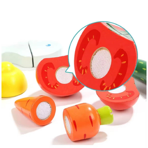 ชุดเขียงหั่นผักและปลา,ของเล่น,บทบาทสมมติ,ของเล่นไม้,อาหาร,ของเล่นเสริมทักษะการเรียนรู้, ของเล่นเสริมพัฒนาการเด็กอนุบาล, สื่อการสอนปฐมวัย, พร้อมส่ง