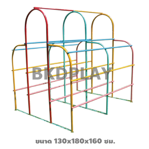 เครื่องเล่นสนาม กลางแจ้ง เหล็ก ชุดอุปกรณ์ โดมลอด Outdoor Playground, ราคาโรงงาน สินค้าสั่งผลิต 10-20 วัน