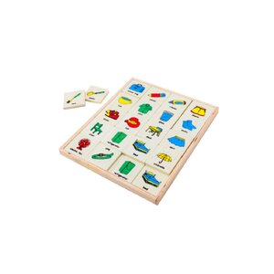 จับคู่ภาพเครื่องใช้ภาษาอังกฤษ 36 ชิ้น