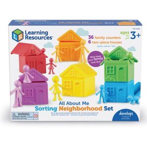 เกมเพื่อนบ้านของฉัน ฝึกทักษะพื้นฐานคณิตศาสตร์ ของเล่นเสริมพัฒนาการ ,ของเล่นเสริมทักษะ,ของเล่นเด็ก, สื่อการสอนอนุบาล