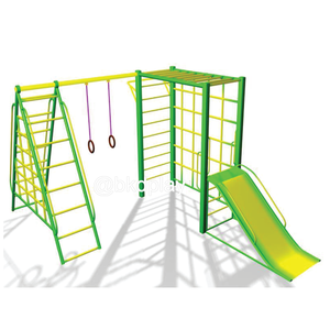 อุปกรณ์ ปีนป่าย+สไลเดอร์ เครื่องเล่นสนาม กลางแจ้ง เหล็ก, สนามเด็กเล่น ,OutdoorPlayground, เครื่องเล่น สพฐ. โรงเรียน ศูนย์เด็กเล็ก